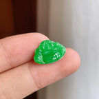 铜托糯种满绿翡翠佛公（yc249144）