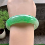 细糯种翠绿宽版轮胎手镯（59.3mm）（yc225043）