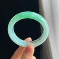 糯冰种果绿翡翠平安镯（54.6mm)（yc323169）