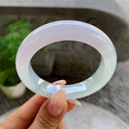 糯冰种飘花平安镯（50.7mm）（yc199558）