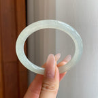 冰种淡晴底翡翠美人条手镯（53mm）（yc278676）