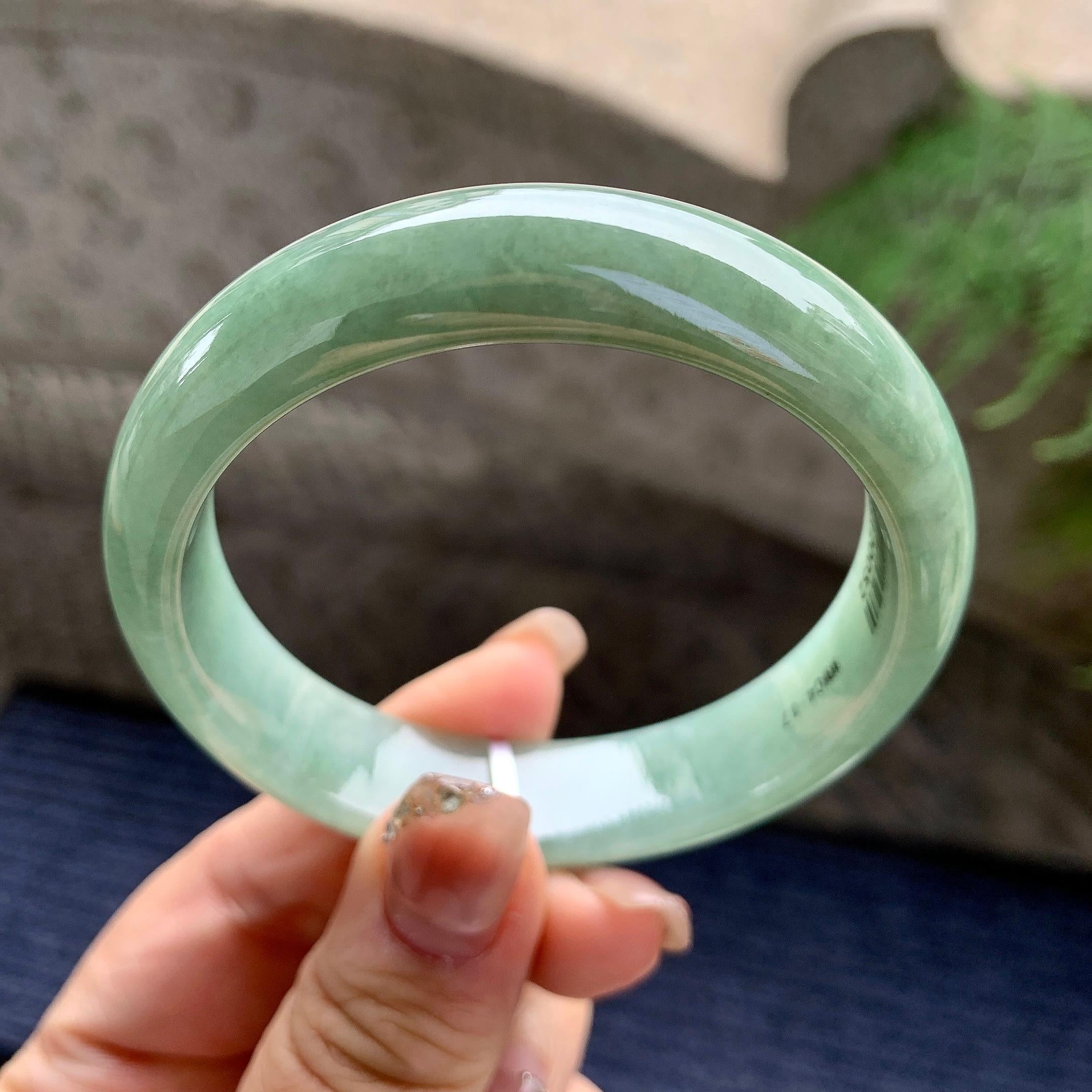 糯种晴底平安镯（56mm）（yc297953）
