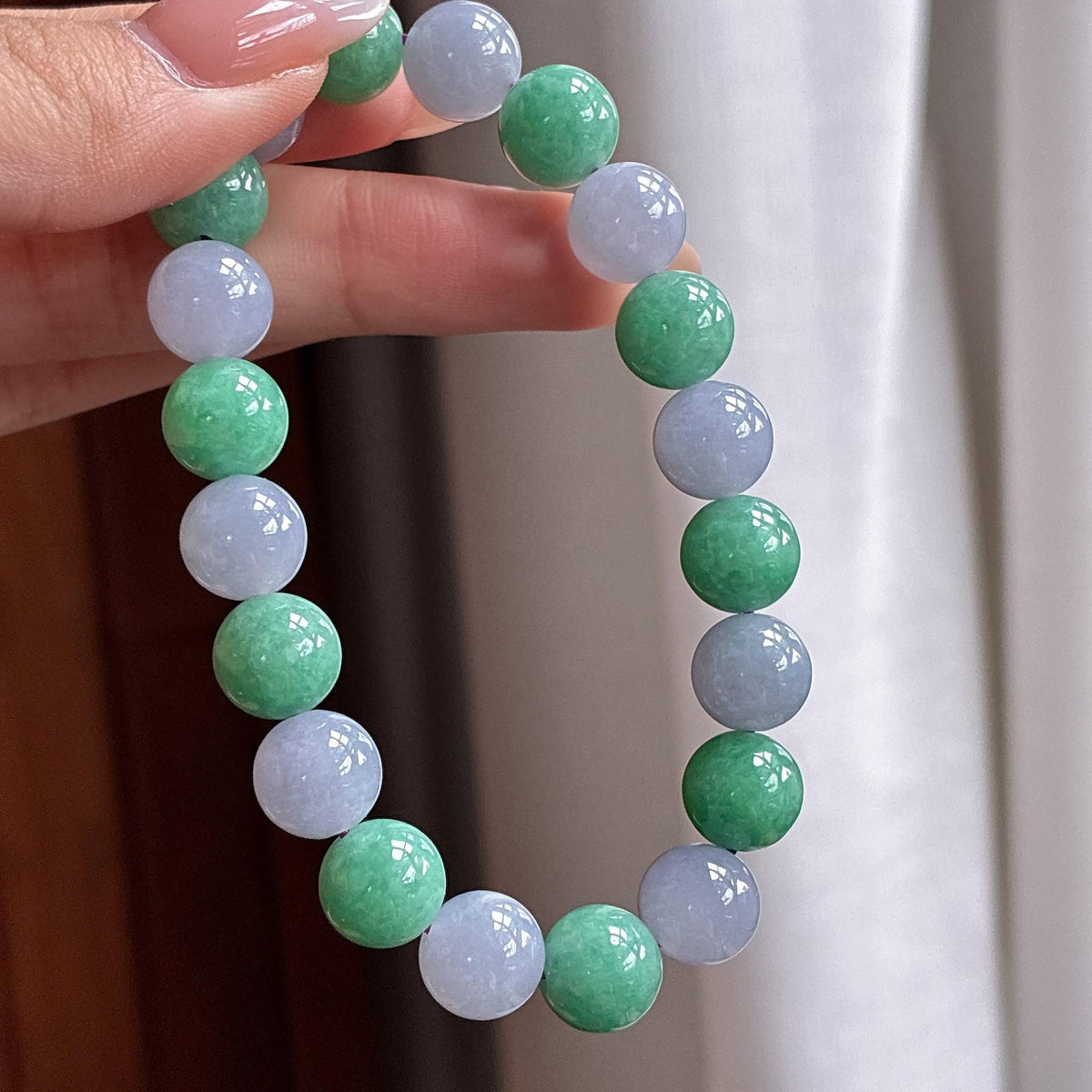 糯冰双彩珠串手串（yc750623）