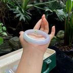 糯种淡春彩正圈 翡翠手镯（56mm）（yc018724）