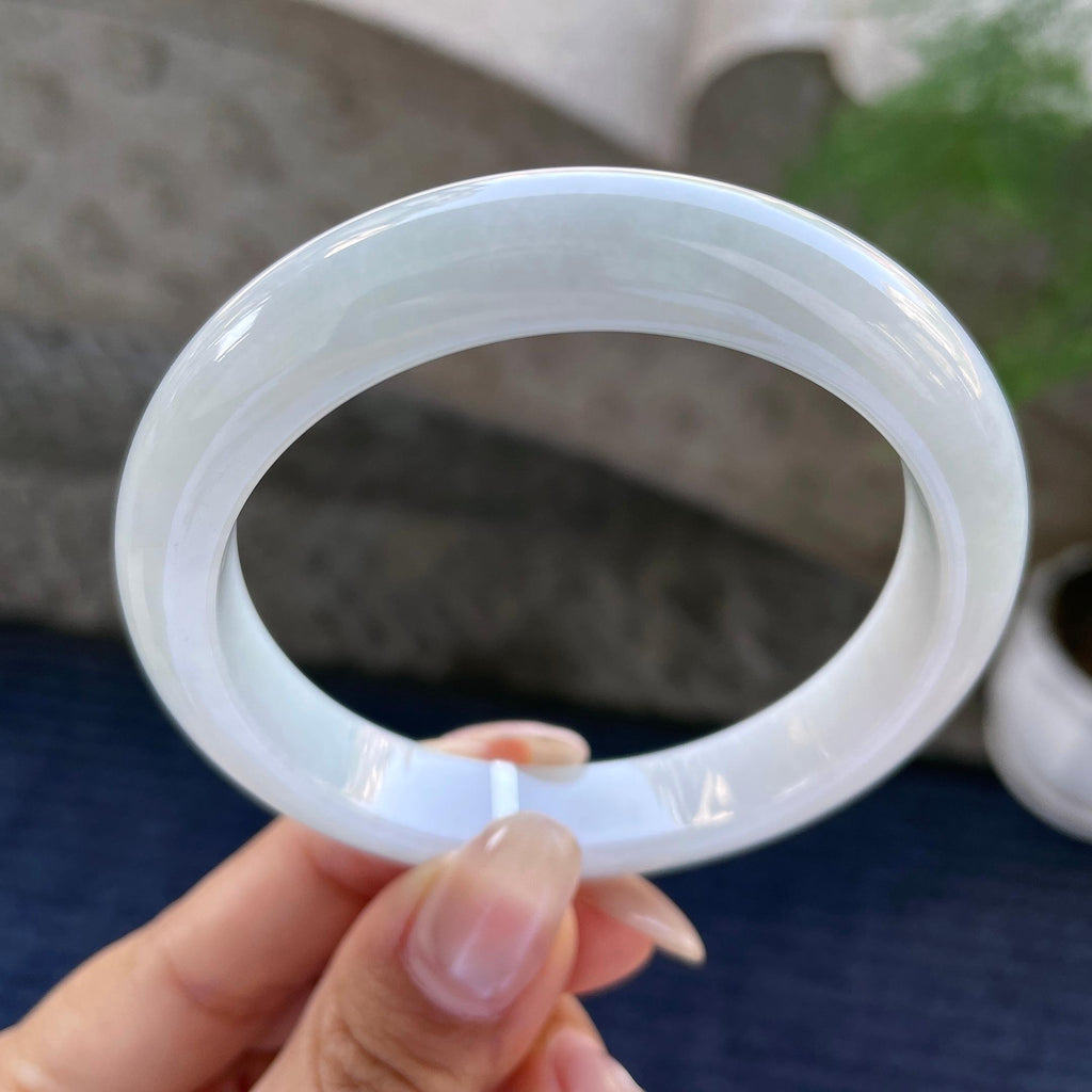 细糯种无色正圈平安镯57圈    天然缅甸A货翡翠（yc352029）