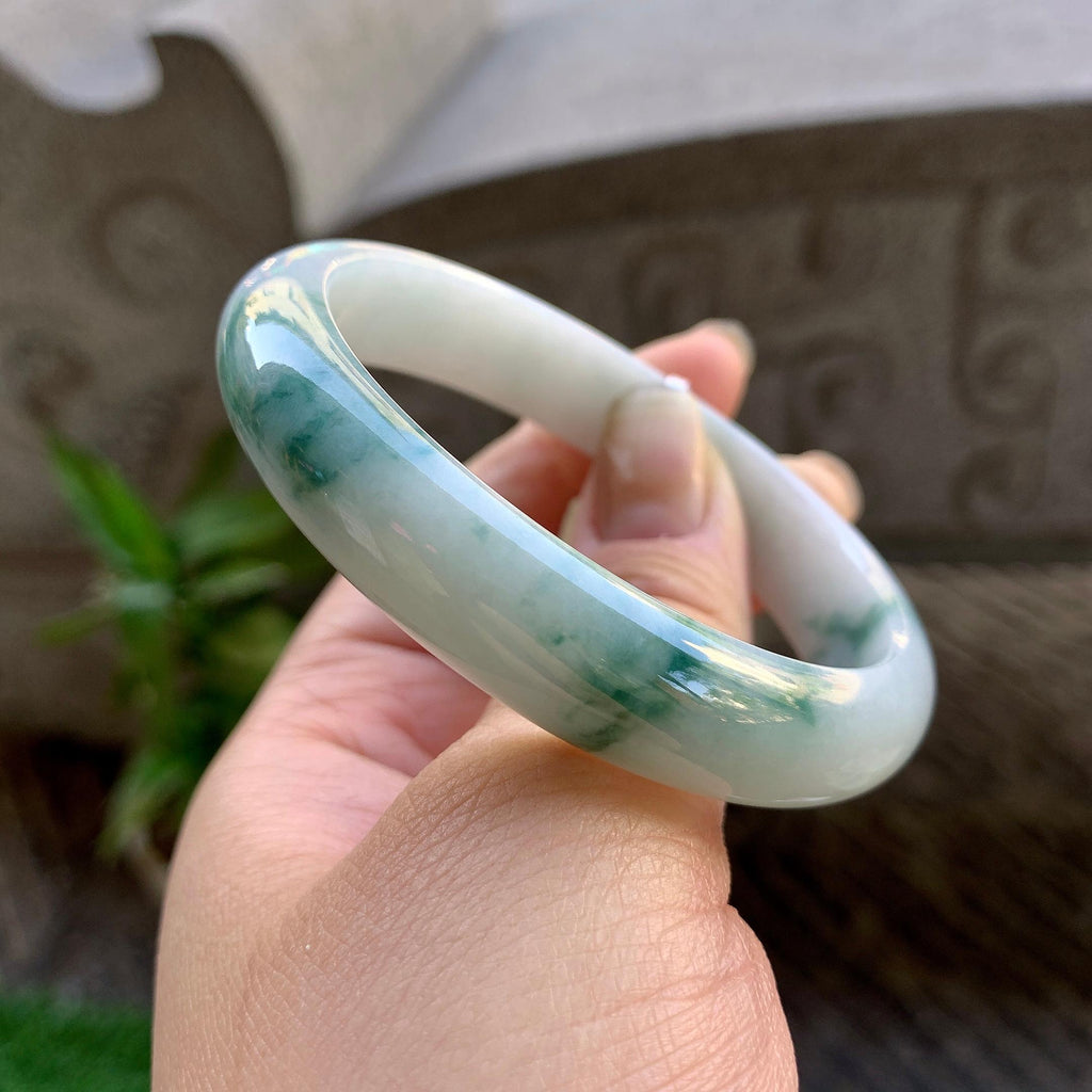 细糯种飘花贵妃手镯（56.6mm）（yc308176）