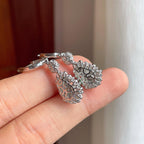 18k真金真钻镶冰种满绿翡翠葫芦耳坠（yc248492）