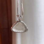 S925银镶冰种黄翡翡翠佛公（yc247659）