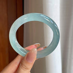 冰种晴底翡翠平安镯（54.6mm)（yc416423）