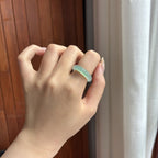 冰种晴底戒圈 天然缅甸A货翡翠（yc459944）