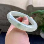 糯冰种晴底飘花平安镯（53.6mm）（yc226061）