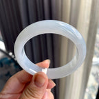 细糯种无色平安镯（55.6mm）（yc225075）