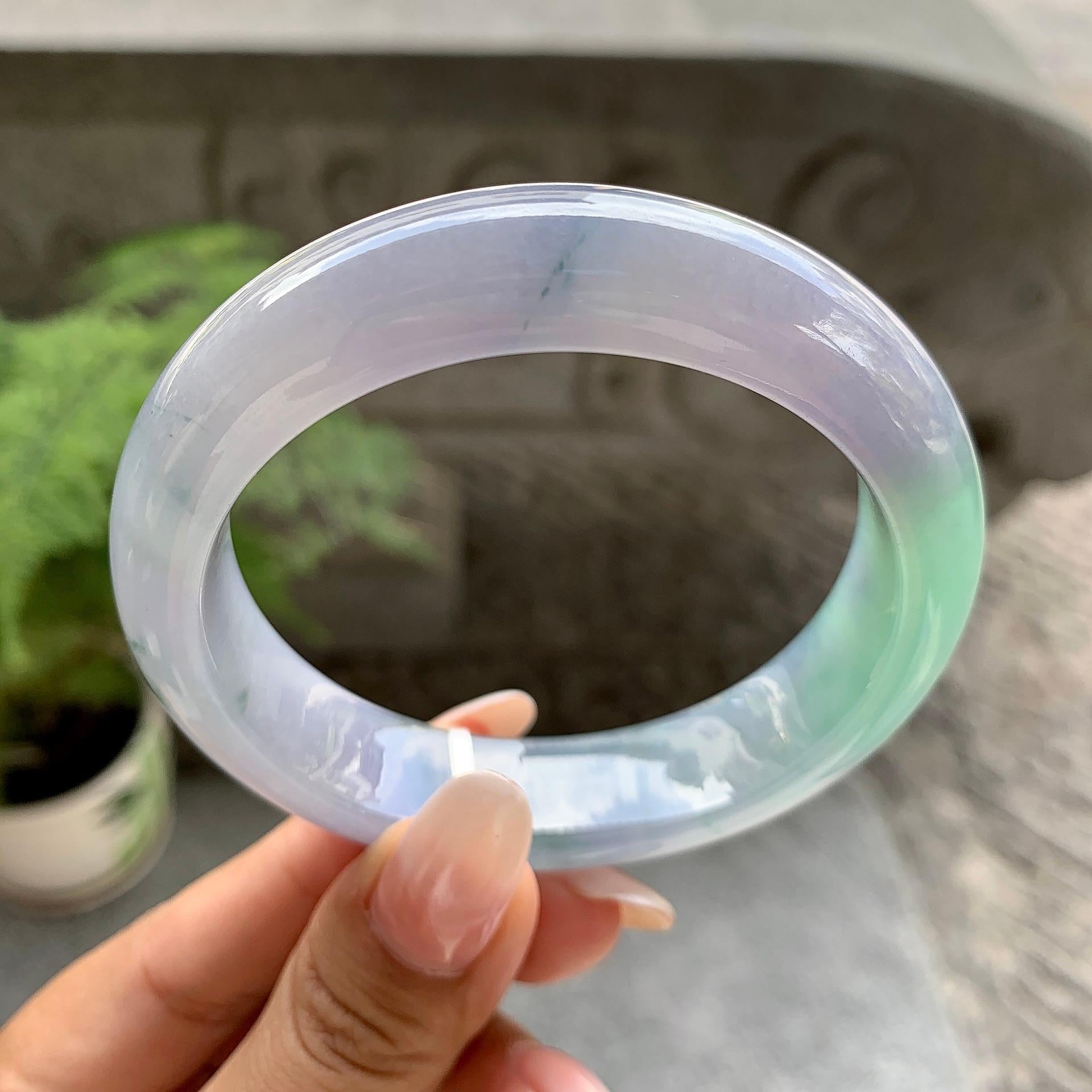 细糯种春彩平安镯（57.8mm）（yc195371）