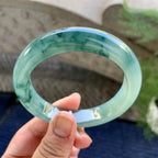 糯冰种飘花平安镯（57.6mm）（yc249458）