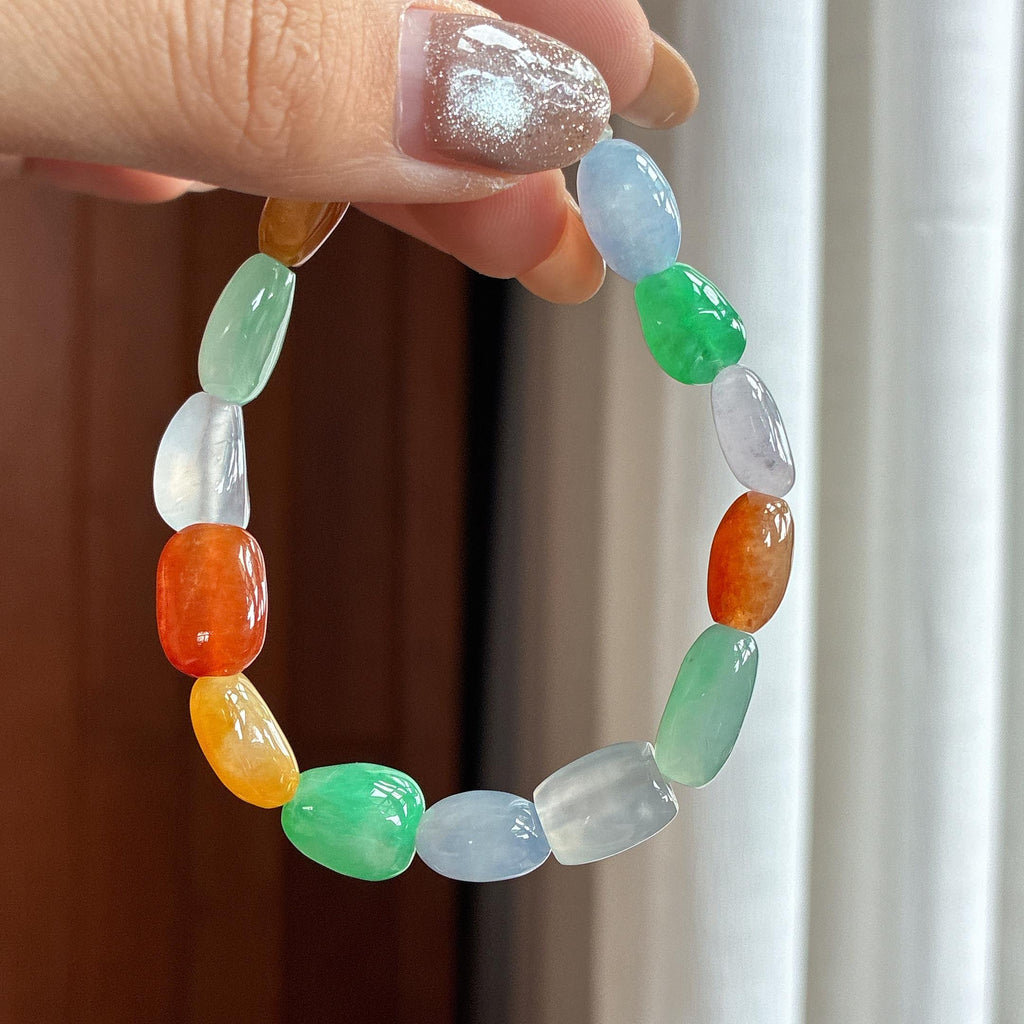 Vòng Tay Đa Bảo Thủy Tủy Ngọc Phỉ Thúy A Miến Điện Tự Nhiên (yc451551)