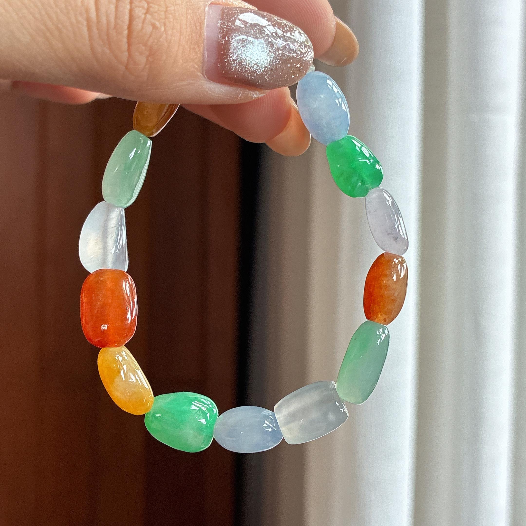 Vòng Tay Đa Bảo Thủy Tủy Ngọc Phỉ Thúy A Miến Điện Tự Nhiên (yc451551)