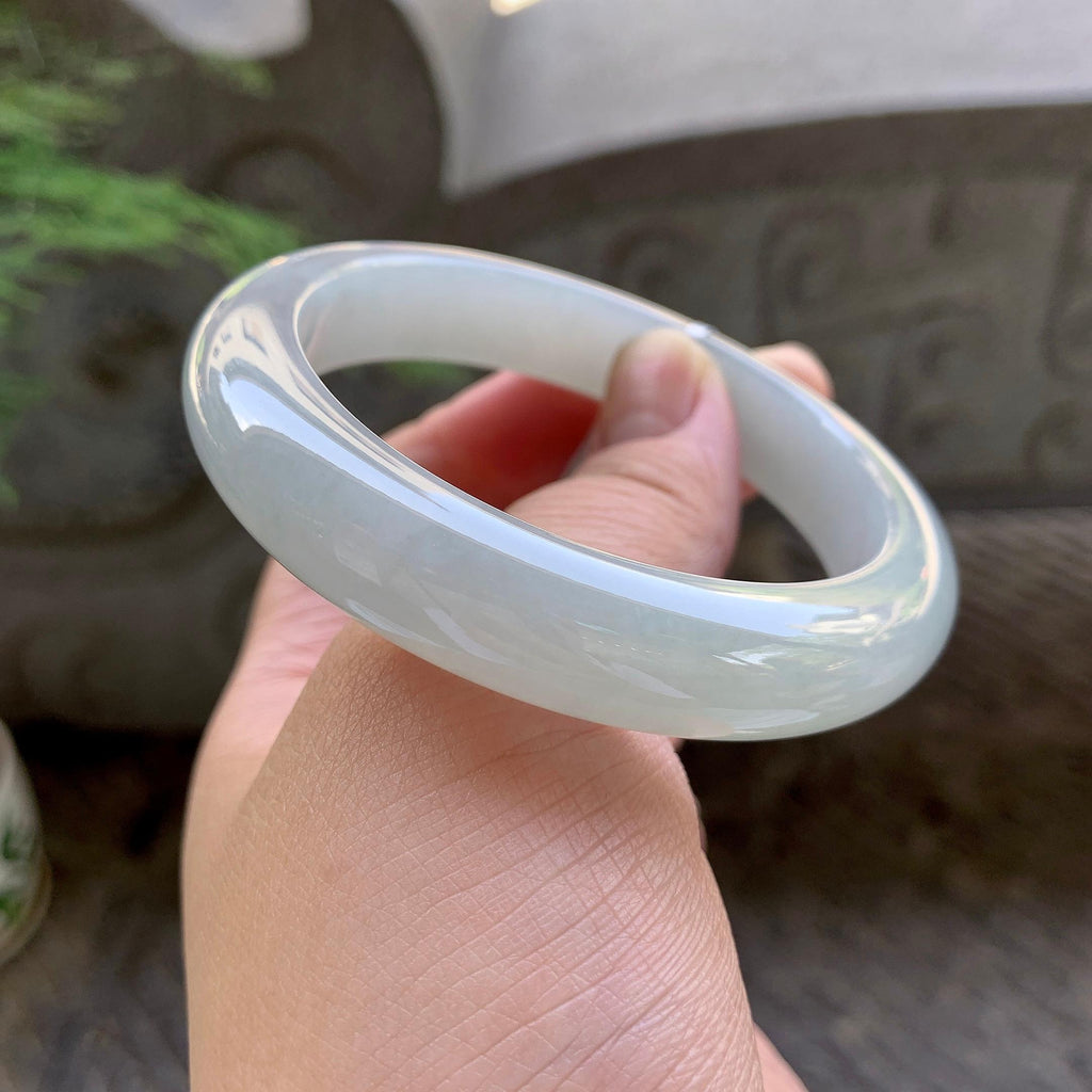 细糯种淡晴底平安镯（57.8mm）（yc199586）