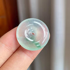 冰种飘花翡翠平安扣（yc247182）