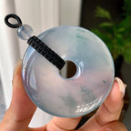 冰种飘花平安扣挂件（yc246708）