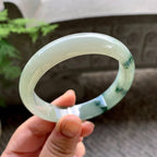 细糯种飘花平安镯（58.8mm）（yc202348）