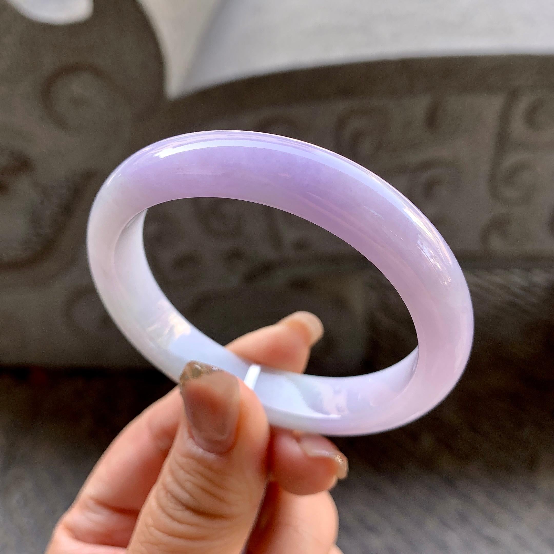 细糯种紫罗兰贵妃手镯（54.8mm）（yc296330）