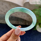 细糯种飘花圆条手镯（53.2mm）（yc228033）