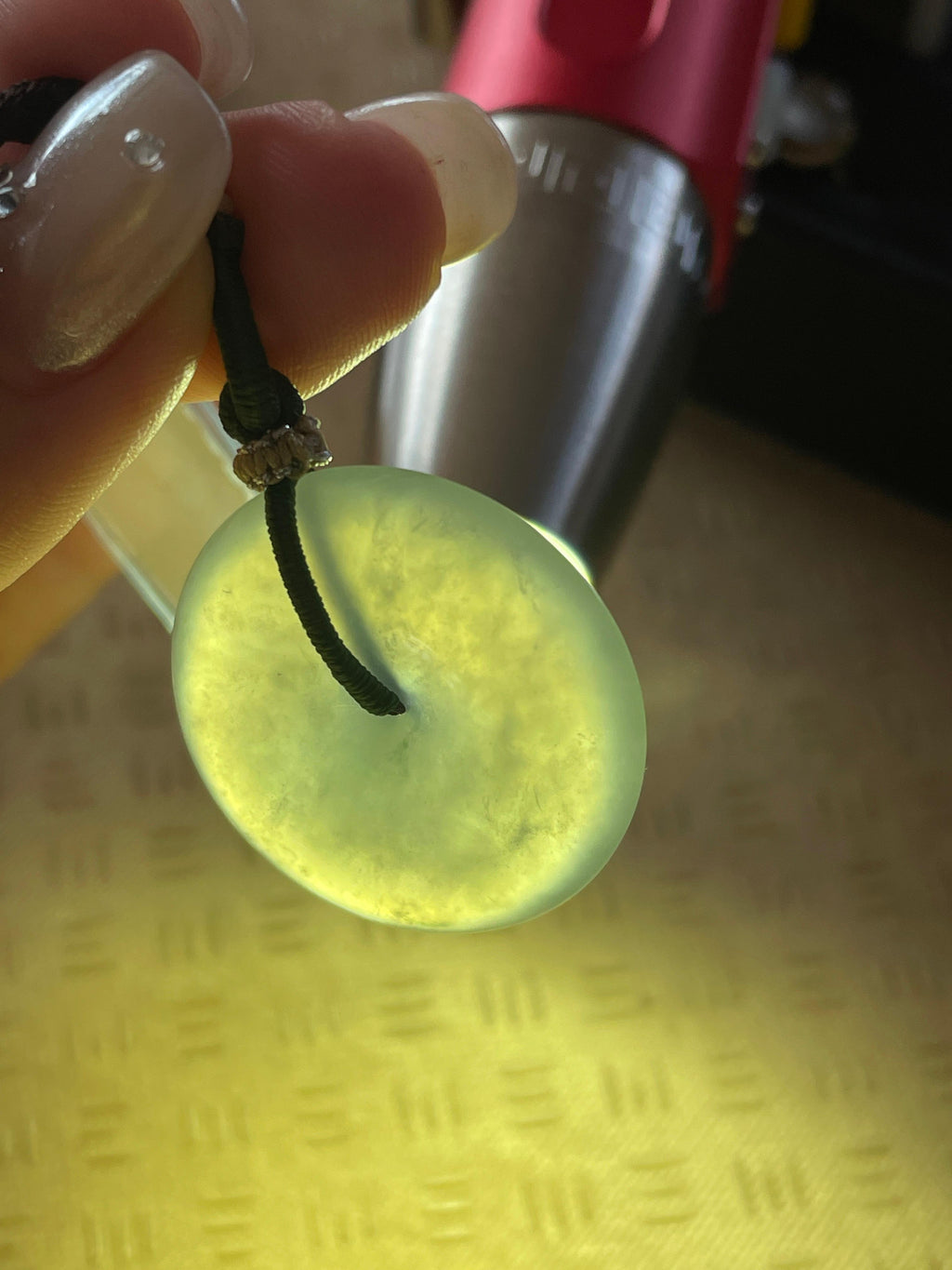 冰种无色平安扣挂件（yc759691）