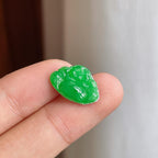 铜托糯种满绿翡翠佛公（yc249144）