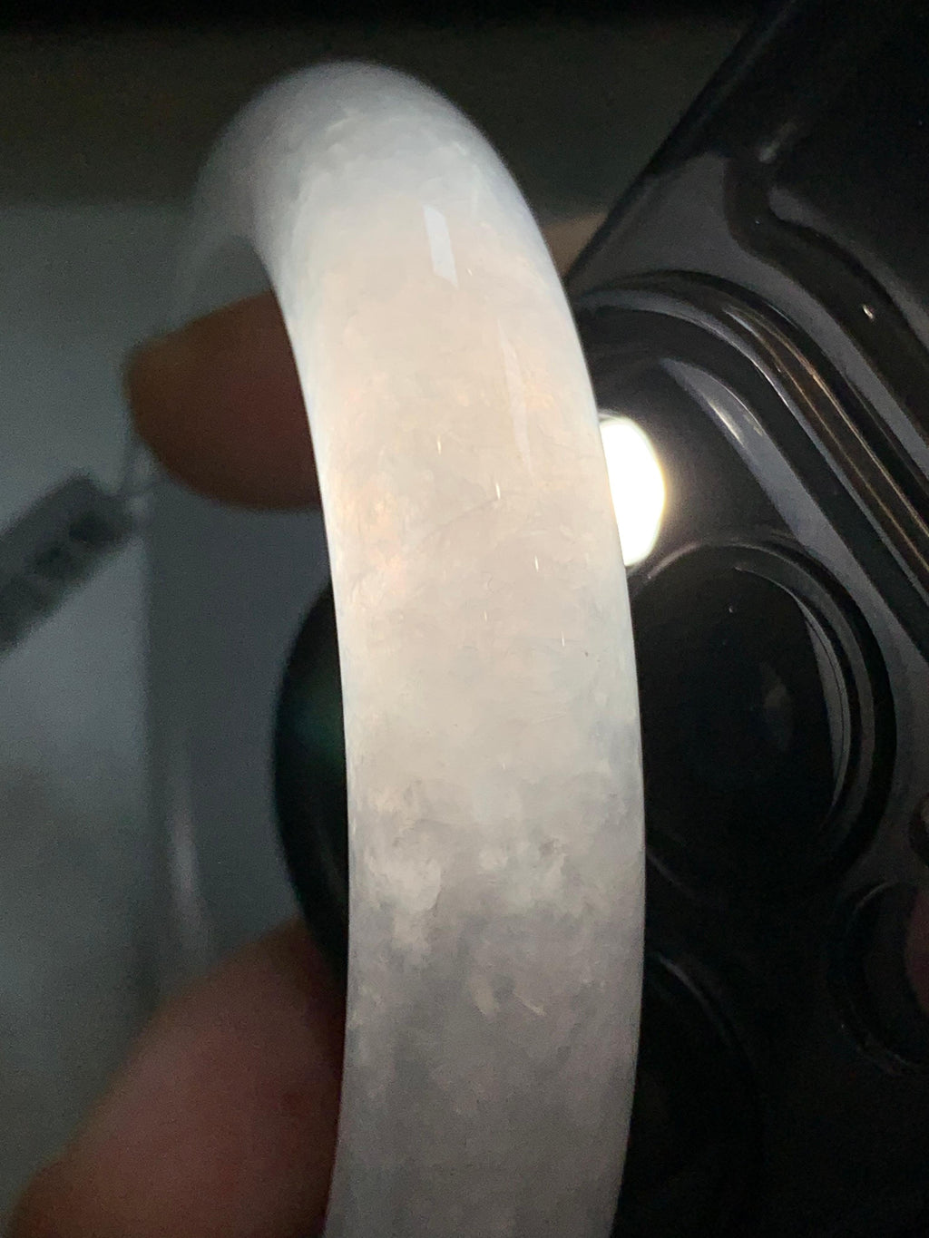 糯冰种无色平安镯（54.7mm）（yc308183）