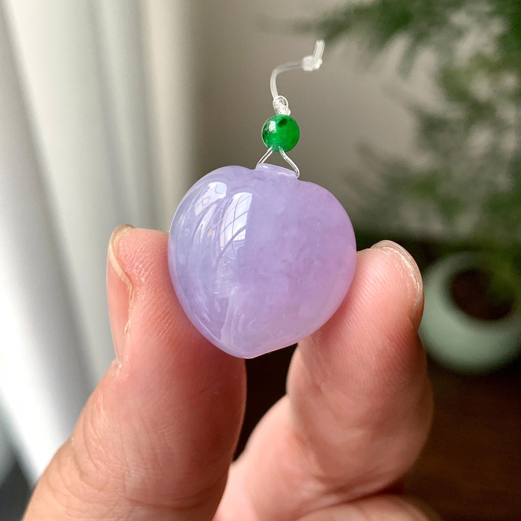 细糯种紫罗兰寿桃吊坠（yc248214）