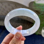 糯冰种无色宽版轮胎手镯（57mm）（yc249390）