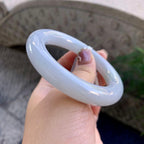 糯种无色圆条手镯（55.2mm）（yc275316）