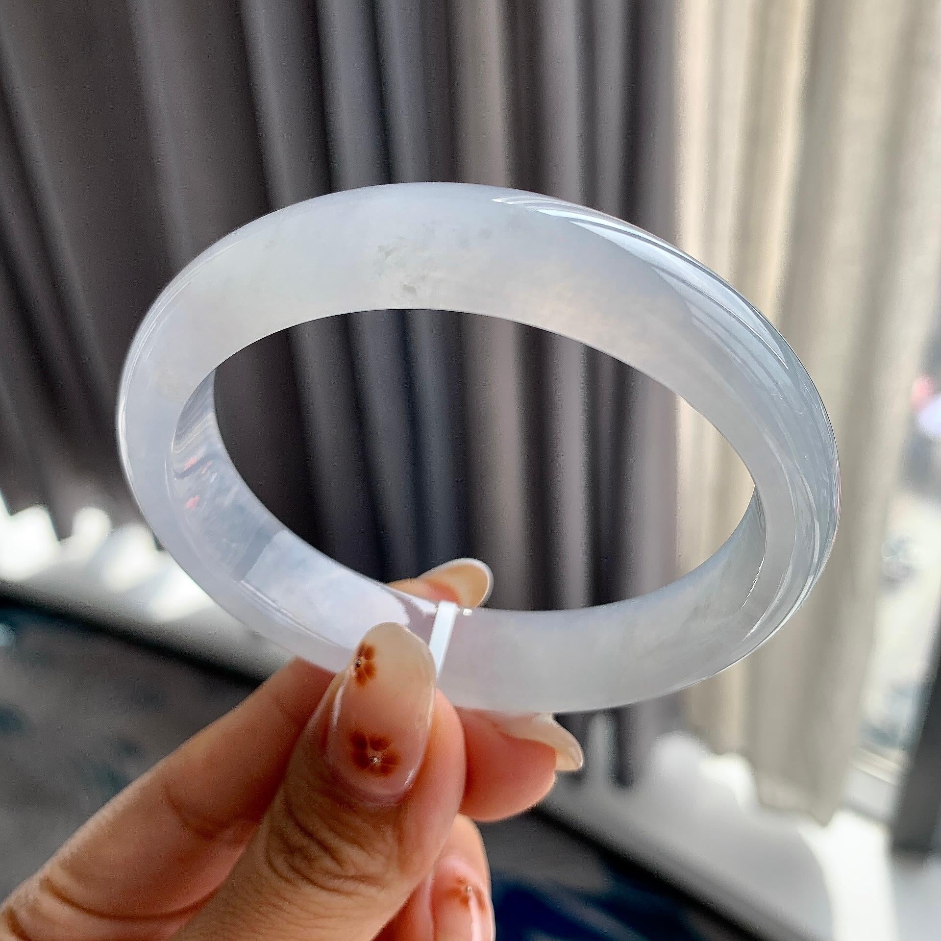 细糯种带底色贵妃手镯（57.9mm）（yc250414）