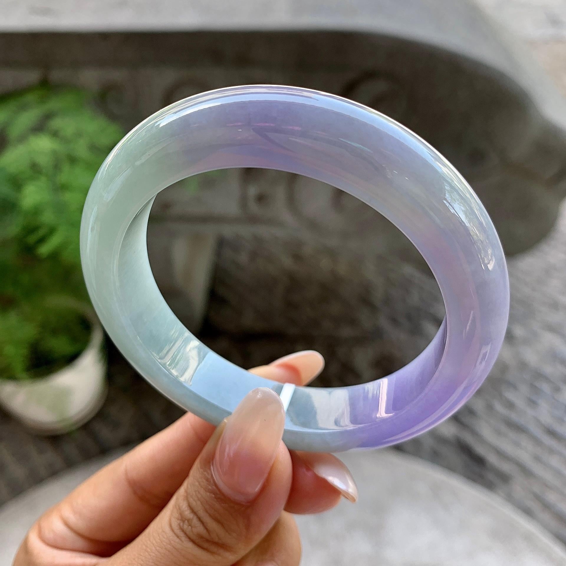 细糯种春彩平安镯（56.8mm）（yc199563）