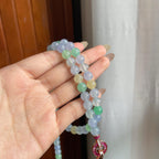 冰种玛卡龙翡翠珠串项链（yc221898）