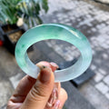 冰种晴水飘花平安镯（54.2mm）（yc292656）