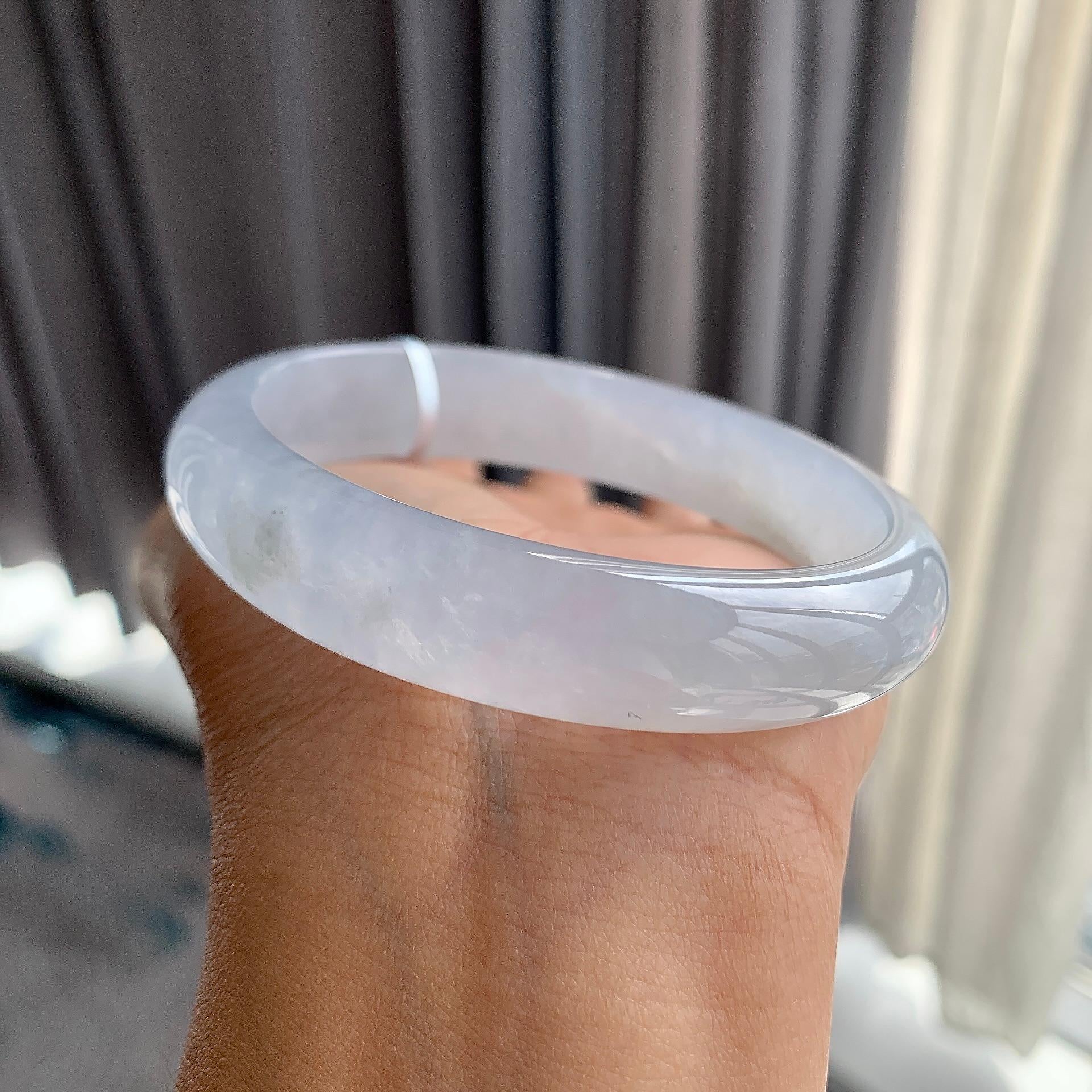 细糯种带底色贵妃手镯（57.9mm）（yc250414）