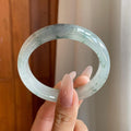 冰种乌鸡翡翠平安镯（54.3mm）（yc279879）