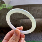 细糯种淡晴底圆条手镯（56.5mm）（yc213151）