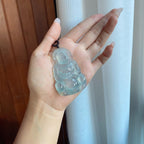 冰种蓝晴底翡翠观音挂件（yc265770）