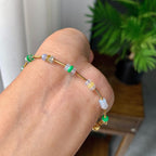 糯冰种多彩算盘珠手链（yc207283）