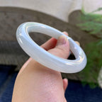 细糯种无色圆条手镯（54.4mm）（yc249445）