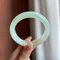 小圈口 糯冰晴底飘黄特色正圈平安镯 53圈（yc722621）
