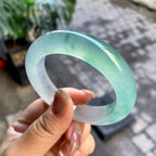 冰种晴水飘花平安镯（54.2mm）（yc292656）