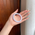 糯冰紫罗兰翡翠平安镯（51mm)（yc412171）
