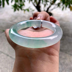 冰种飘花圆条手镯（55mm）（yc200091）