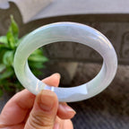糯种飘绿平安镯（55.2mm）（yc308756）