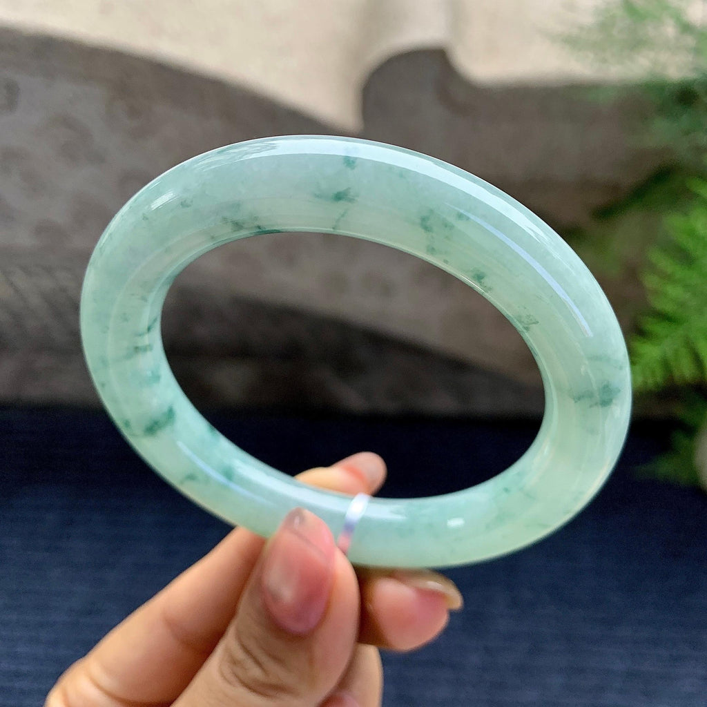 细糯种飘花圆条手镯（55.4mm）（yc280864）