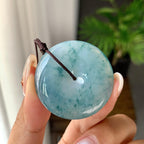 细糯种飘花平安扣吊坠（yc248131）