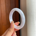 糯冰紫罗兰翡翠平安镯（51mm)（yc412171）
